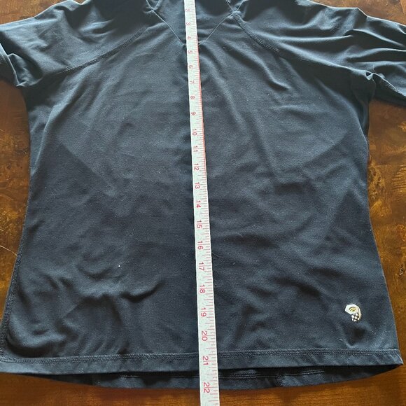 Mountain Hardwear Women's Long Sleeve Black T with hood Size Medium - Picture 8 of 11